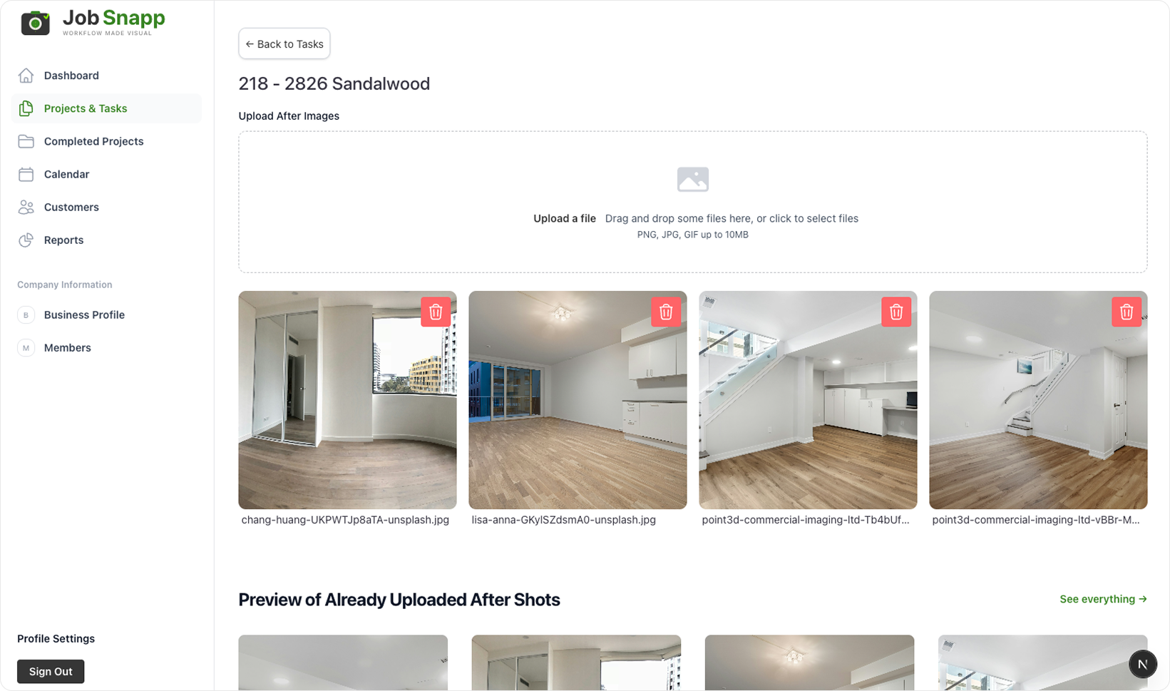 Job Snapp Product screenshot